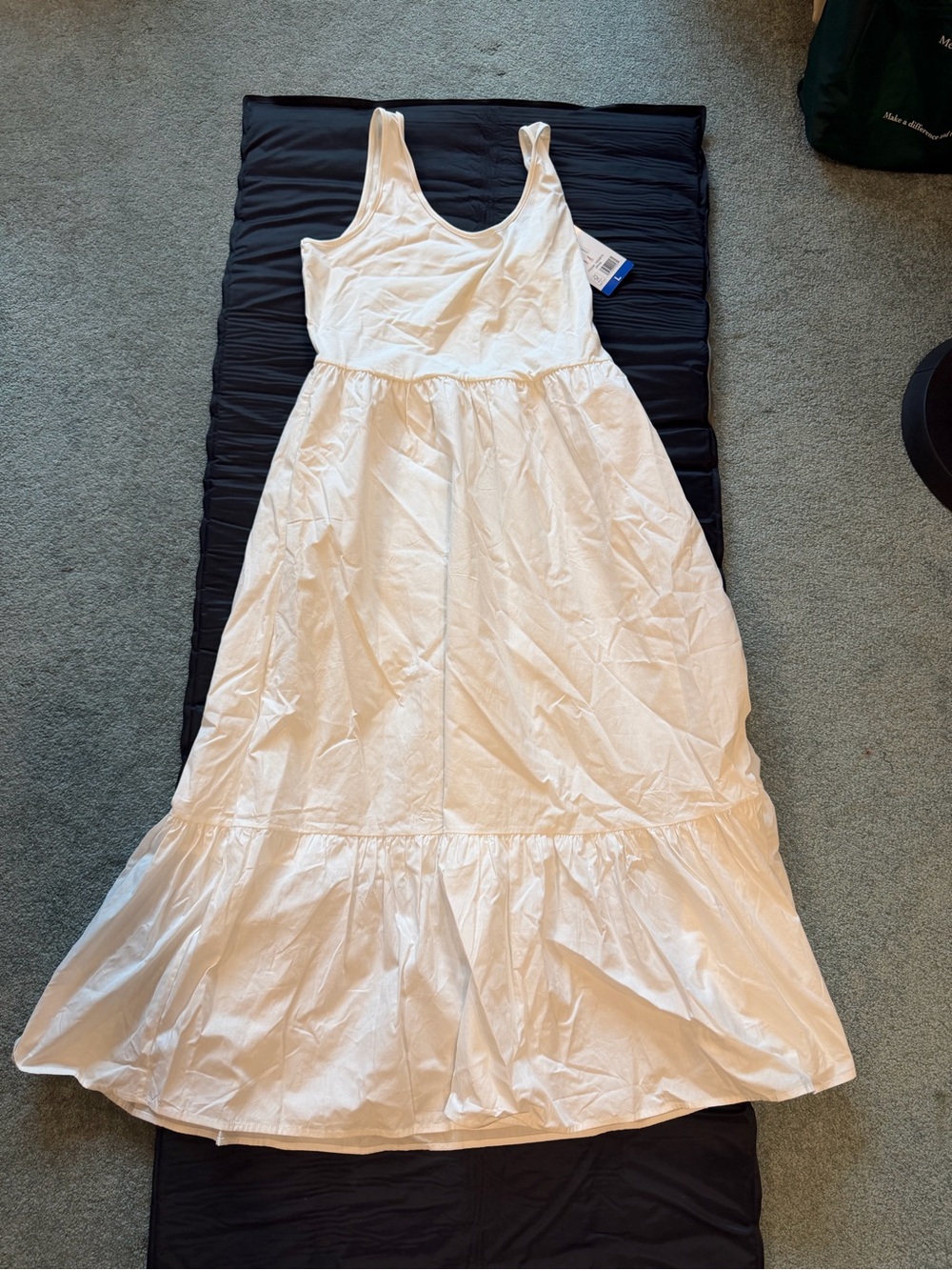 NWT Steve Madden White Tiered Tank Sundress size Large